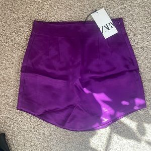 Zara | Short Purple Skirt | Size Small